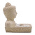 Brûleur d'Encens Buddha Feng Shui Crème | Porte-Encens Béton 15cm