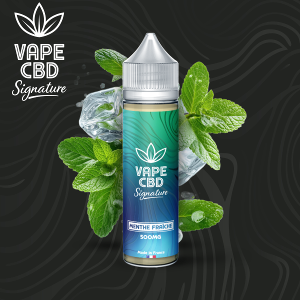 E-liquide CBD Menthe Fraîche Vape CBD Signature 50ml (1500mg)