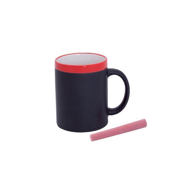 Mug ardoise & craie (Bleu)