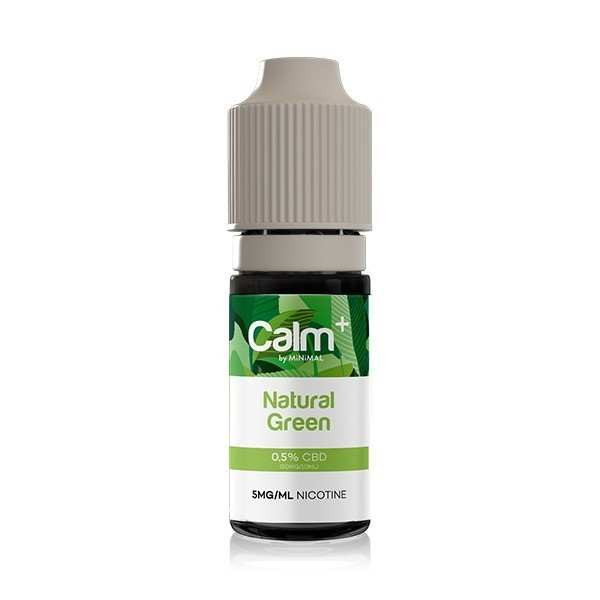 E-liquide CBD Natural Green 10ml Calm+ FUU - Chanvre Fraise Guimauve (05 mg/ml)