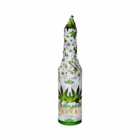 Bière CBD - bouteille habillée 33cl | MULTITRANCE & HAZE (Noir)