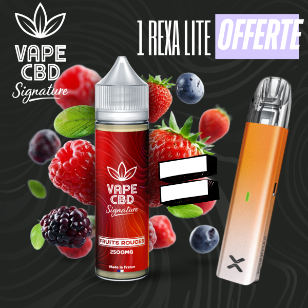 Pack eliquide CBD Fruits Rouges Vape CBD Signature 50ml (1500mg)