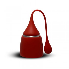Infuseur à thé en silicone et acier inoxydable (Orange)
