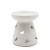 Brûleur Huile Céramique Blanc Lune Étoiles | Diffuseur Aromathérapie 5x7cm