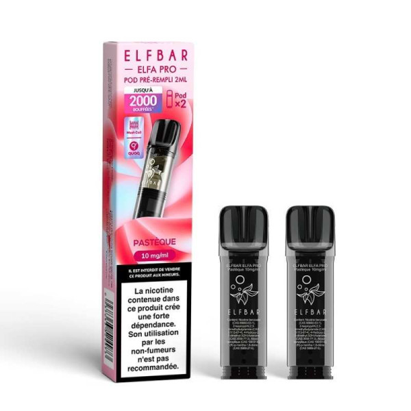 Pod Pasteque 2ml Elfa Pro - ElfBar (pack de 2) (20 mg/ml)
