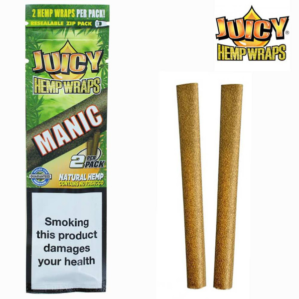 Blunt de chanvre Manic Boîte de 25 paquets | JUICY JAY'S