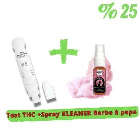 Pack Test THC + Spray KLEANER KLEANTOX Barbe à papa