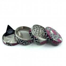 Grinder 50mm skull & blooms | CHAMP HIGH (Bleu Noir)
