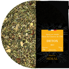 Tisane CBD bio détox - en vrac | MAISON HIMAL