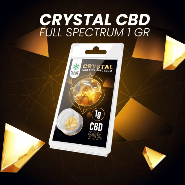 Cristaux CBD 90% full spectrum 1g | PLANT OF LIFE