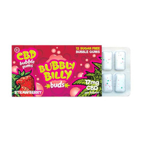 Boîte de 24 Chewing-gum CBD fraise | BUBBLY BILLY