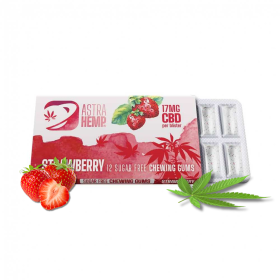 Boîte de 24 Chewing-gum CBD fraise | ASTRA HEMP