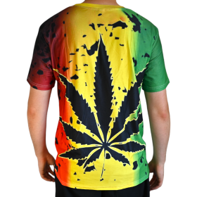 T-shirt Cannabis Style Rasta (L)