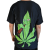 T-shirt Cannabis Leaf Cartoon (L)