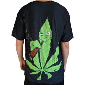 T-shirt Cannabis Leaf Cartoon (M)