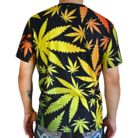 T-shirt Cannabis Multicolore (XL)