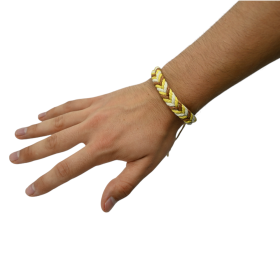 Bracelet en chanvre tressé ajustable