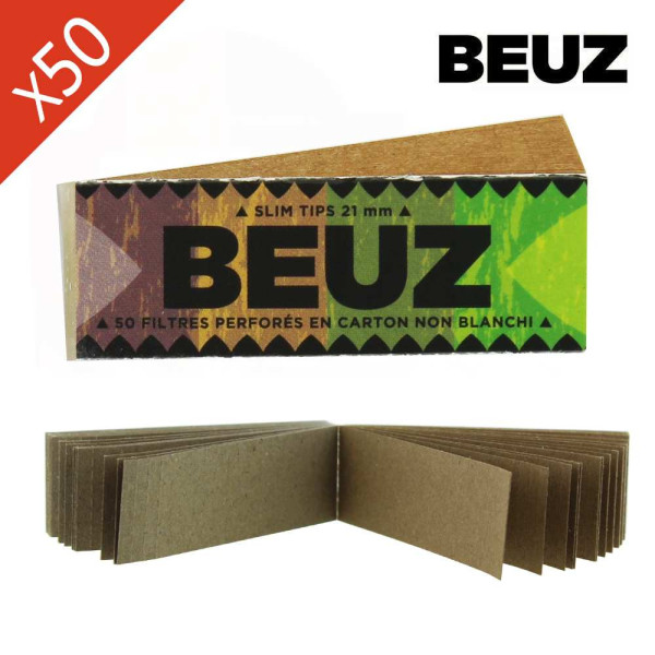 Boîte de 50 carnets de filtres à rouler Beuz