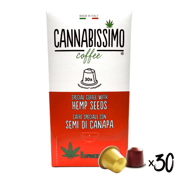 Café aux Graines de Chanvre Cannabissimo  - 30 capsules