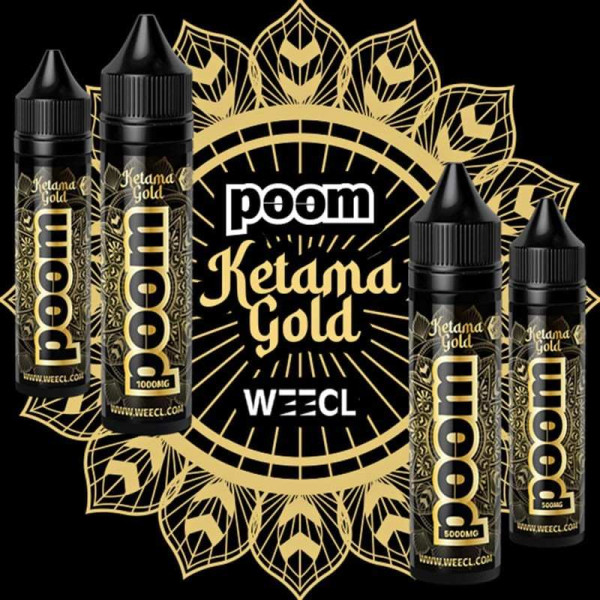 E-liquide CBD Poom Ketama Gold 50ml WEECL - Arôme Naturel Full Spectrum (00 mg/ml)
