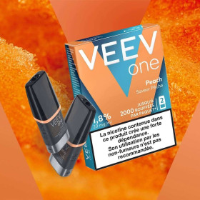 Paquet de 2 Pods pre-remplis Veev One Peach (20 mg/ml)
