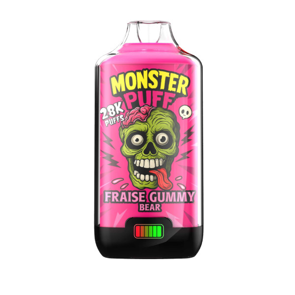Puff Monster Puff 28k Fraise Gummy Bear (10 mg/ml)