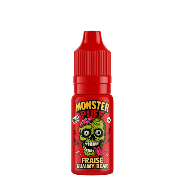 Eliquide Monster Puff 10ml Fraise Gummy Bear (10 mg/ml)
