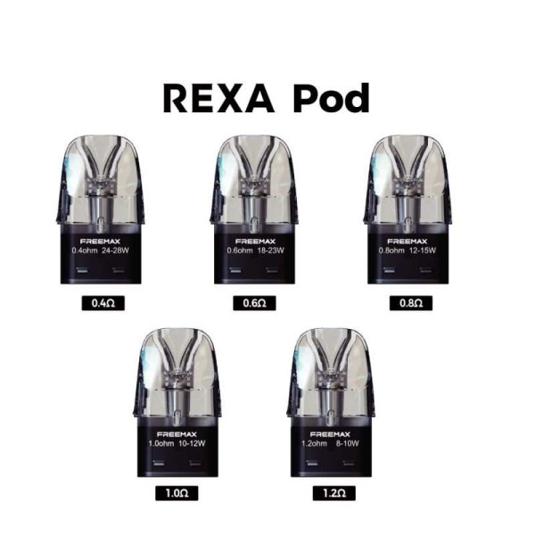 Cartouche Rexa Pod 3ml (3pcs) - Freemax (0.8 Ohms)