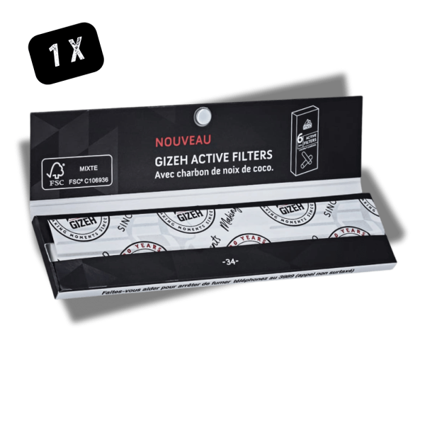 Feuille à Rouler Gizeh Slim Extra Fin King Size - Carnet 34 Feuilles