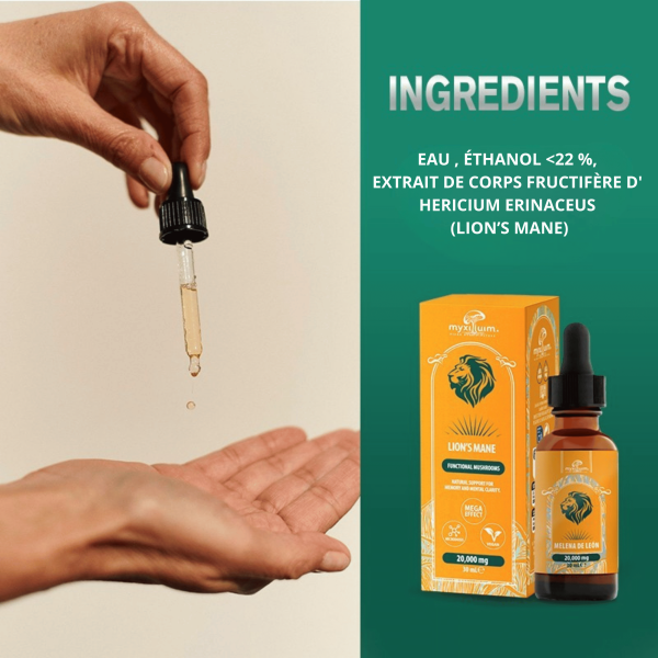 Extrait de Champignon Lion's Mane MYXILIUM 30ml | PLANT OF LIFE