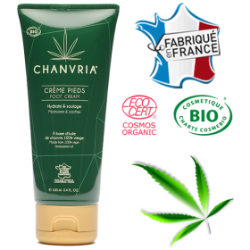 Crème pieds huile de chanvre bio | CHANVRIA