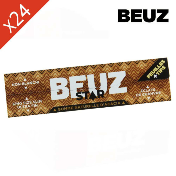 Feuilles à rouler Beuz Star Slim Non Blanchies + Filtres