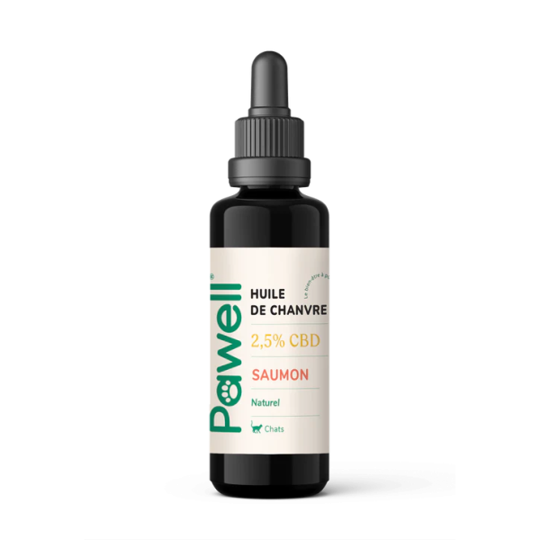 Huile CBD 2,5% full spectrum chat | PAWELL