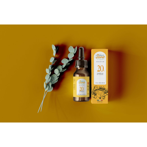Huile CBD 20% full spectrum | LES JARDINS DE JANE