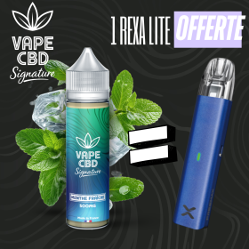 Pack eliquide CBD Menthe Fraîche Vape CBD Signature 50ml (2500mg)