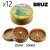 Boîte de 12 Grinders en chanvre Beuz Buds biodégradable marron 50mm