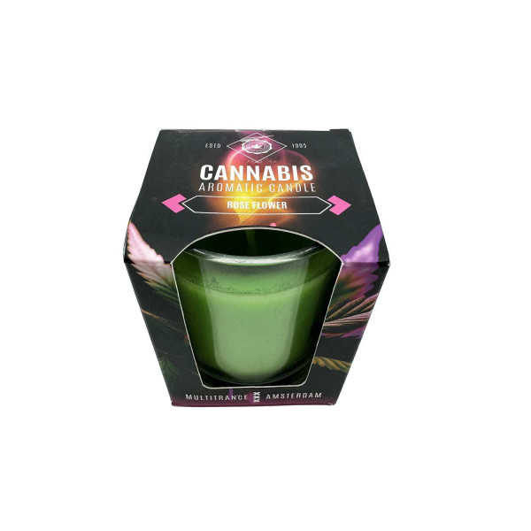 Bougie parfumée au Cannabis Rose Flower | MULTITRANCE