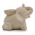 Porte-Encens Éléphant Béton Crème 14cm | Brûleur Encens et Bougie