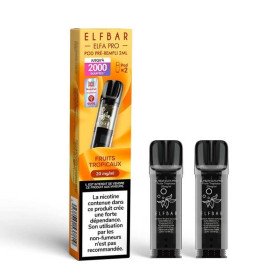 Pod Fruits Tropicaux 2ml Elfa Pro - ElfBar (pack de 2) (20 mg/ml)