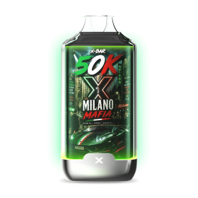Kit X-BAR 50K Ice City Milano Mafia - Pomme Acidulée Glacée (20 mg/ml)