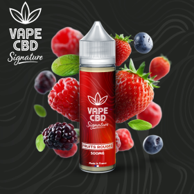 E-liquide CBD Fruits Rouges Vape CBD Signature 50ml (2500mg)