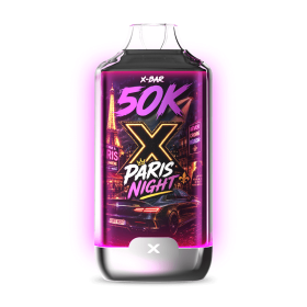 Kit Paris Night 50K Ice City X-BAR + 3 e-liquides 10 ml (10 mg/ml)