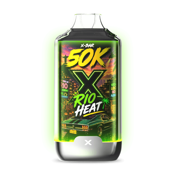 Kit X-BAR 50K Ice City Rio Heat + 3 e-liquides Triple Mango (10 mg/ml)
