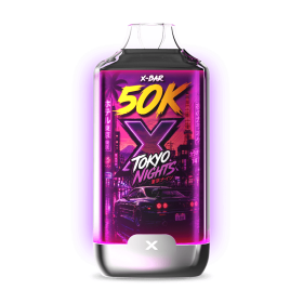 Kit X-BAR 50K Ice City Tokyo Nights + 3 e-liquides 10 ml (10 mg/ml)
