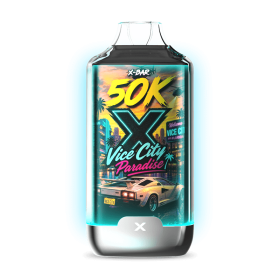 Kit V-ice City Paradise - X-BAR 50K Ice City + 3 E-liquides (10 mg/ml)