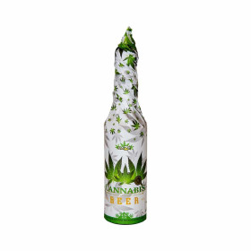 Bière CBD - bouteille habillée 33cl | MULTITRANCE & HAZE (Vert)