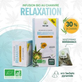 Tisane CBD Bio Relaxation POP CBD - 12 sachets