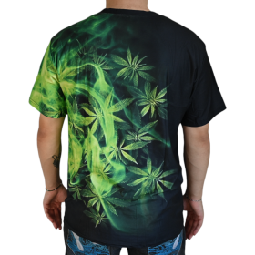 T-shirt Cannabis Smoky Green (L)