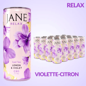 Pack de 6 Thé CBD violette citron bio | JANE