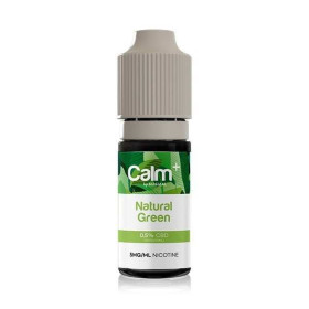 E-liquide CBD Natural Green 10ml Calm+ FUU - Chanvre Fraise Guimauve (10 mg/ml)